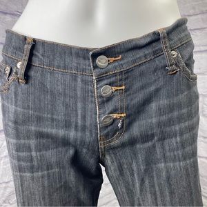 VTG RARE Y2K let it B‎ Bongo flare leg button fly jeans